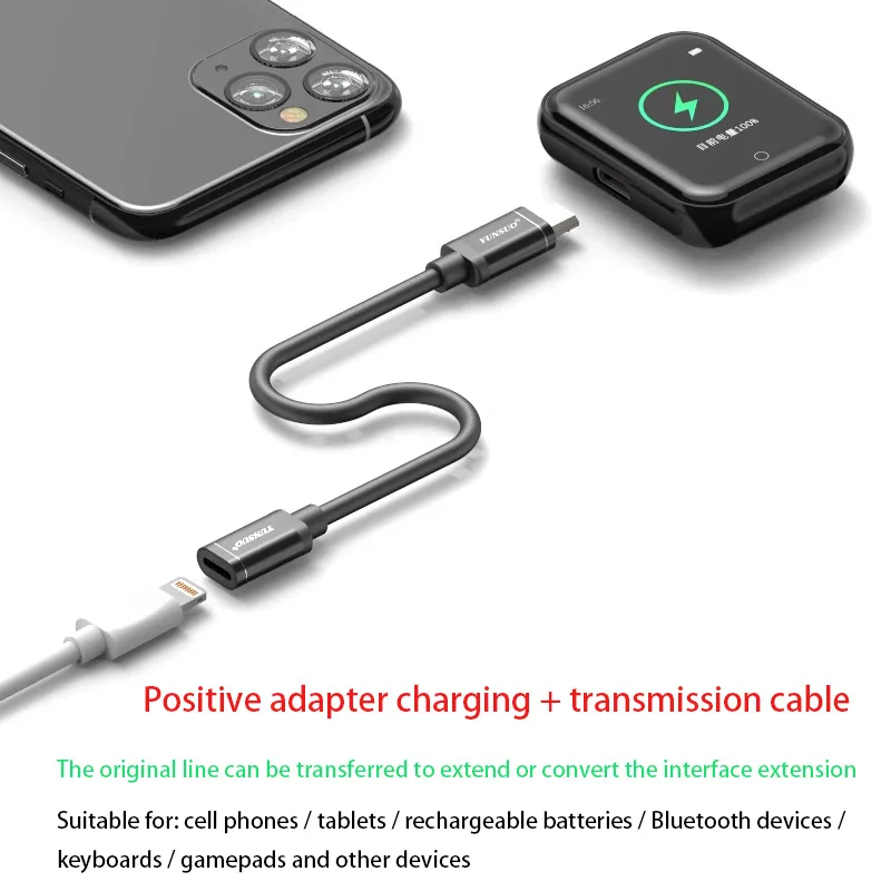 Portable Micro USB To Type C Mini Short Charging Cable for Android Micro USB Type-C Adapter  Flash Drive U-Shield 10cm 25cm 50cm