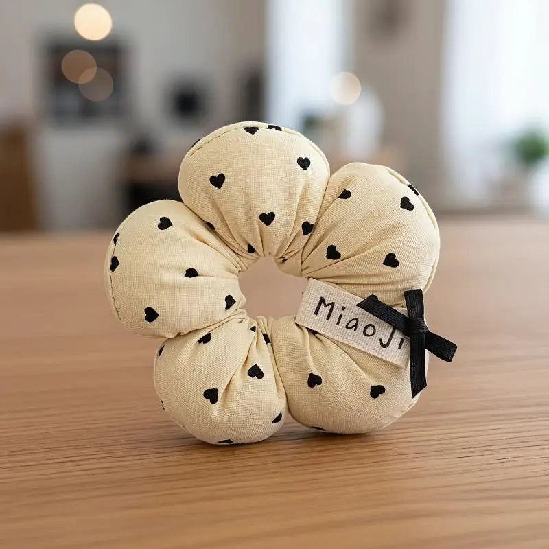 Women's Blue Plaid Hair Barrette Cute Bow Button Decor Non-Slip Hair Accessory for Daily Wear Office School