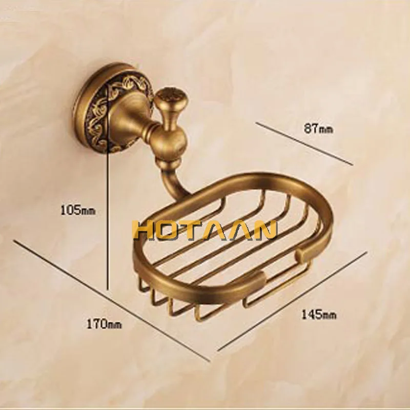 . Fashion antique brass soap holder,Pure copper bathroom soap basket, brass dish,bathroom accessories YT-12690