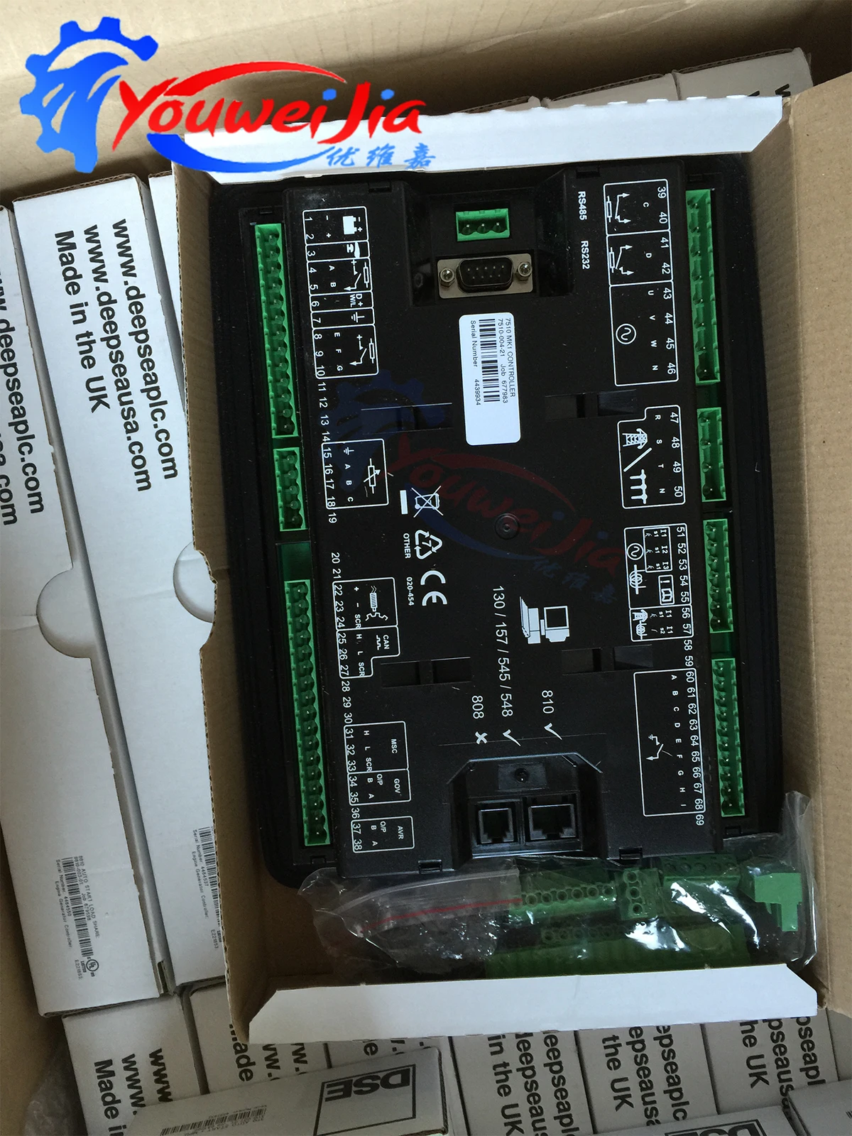 

Deep Sea DSE8610 MKII Generator Control Panel - Autostart Load Distribution Module - Synchronization Control for Power Systems