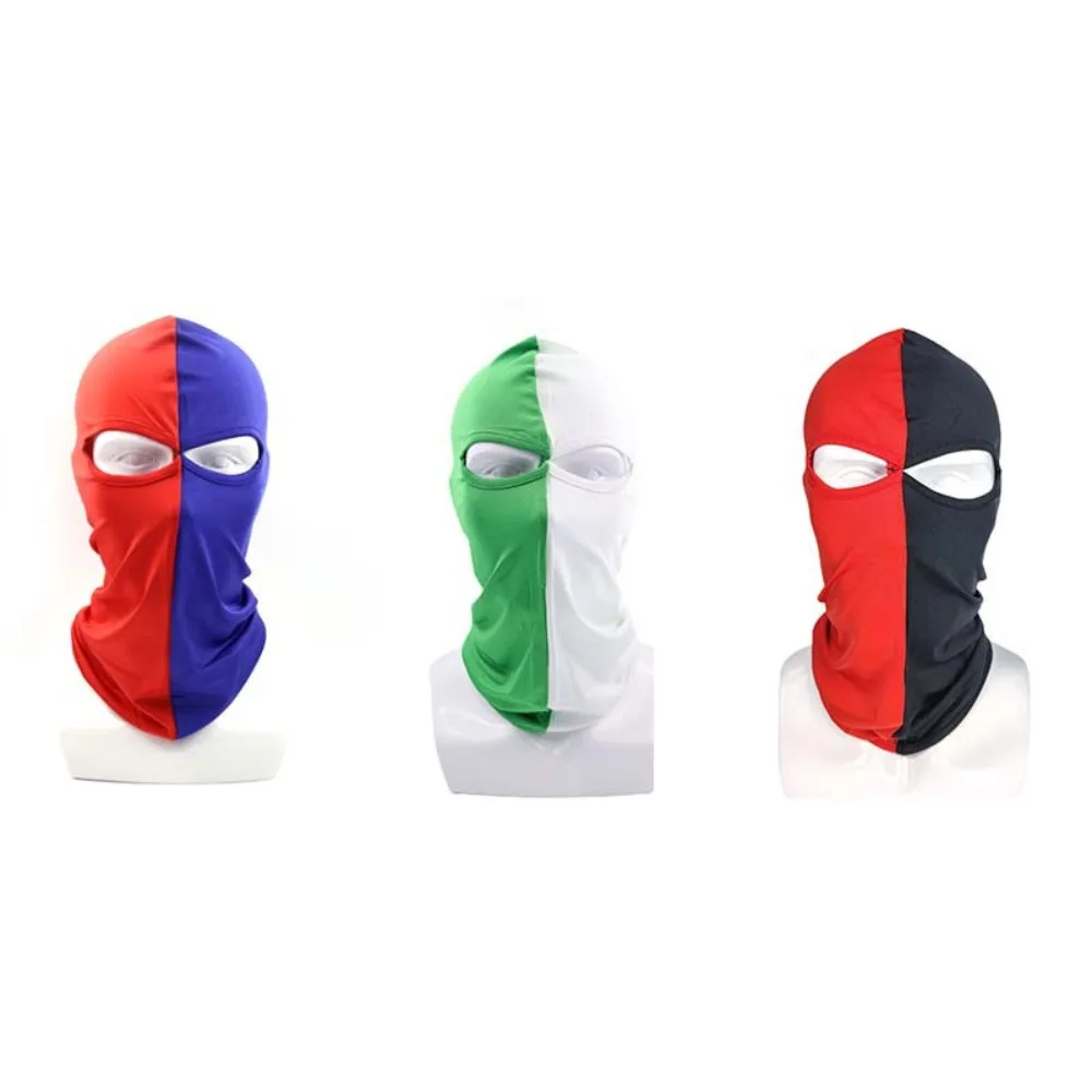 New 3 Hole Full Face Mask Sunscreen Two Tone Style Riding Scarf Dust Head Cover