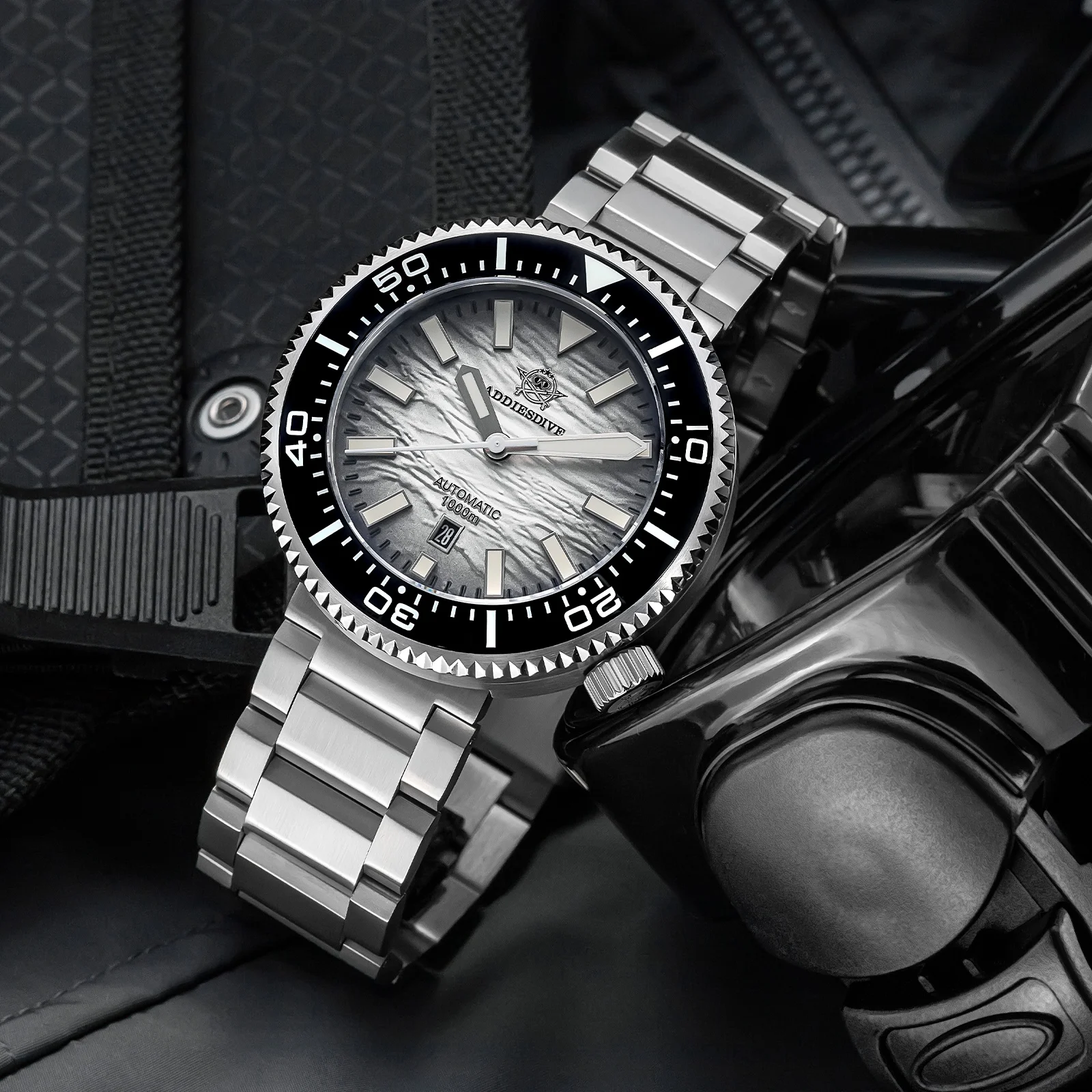 ADDIESDIVE 100Bar Waterproof Men Watches Diving Watch BGW9 Luminous Japanese 8215 Automatic Mechanical Ceramic Bezel Wristwatche