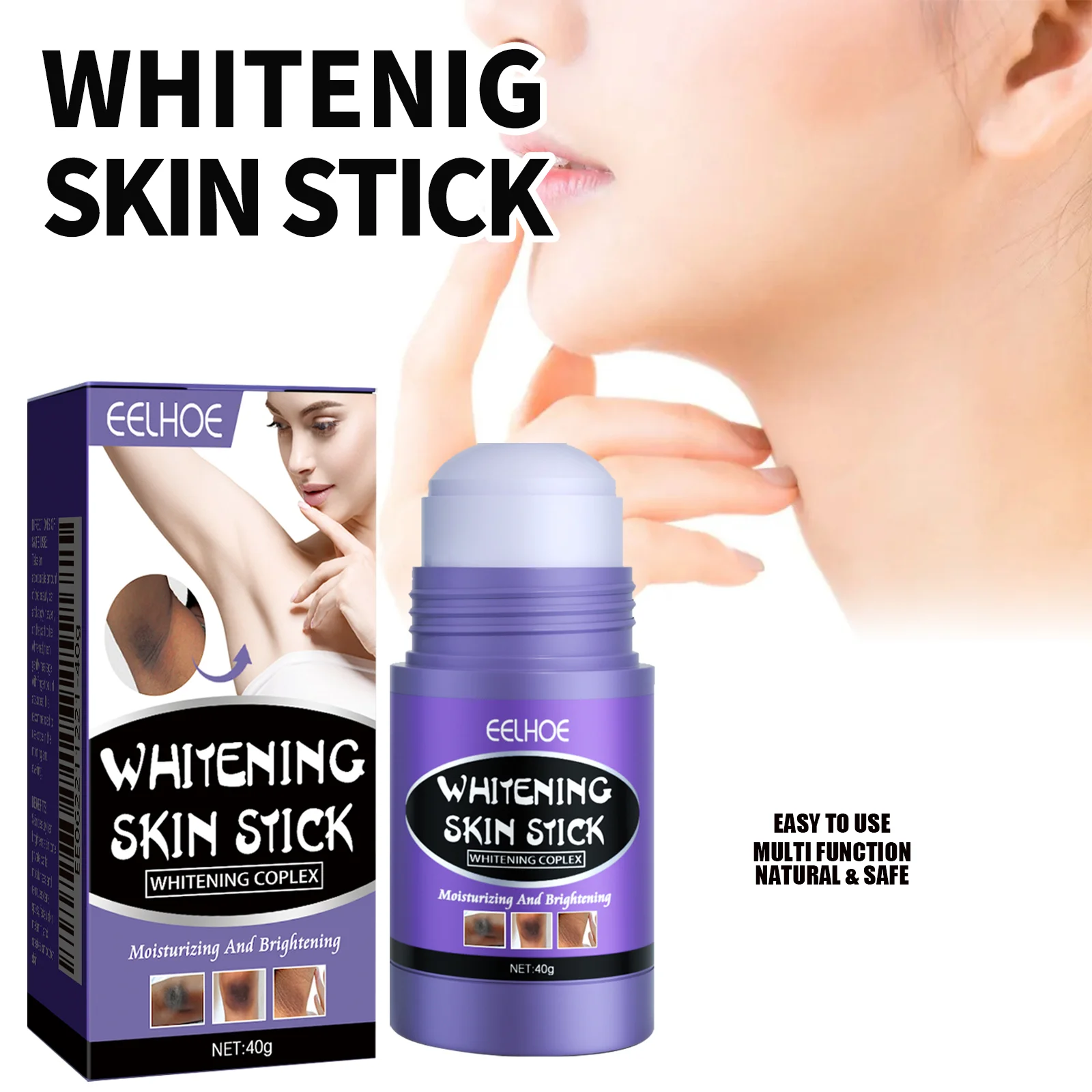 كريم تبييض الإبط أجزاء خاصة كريم تبييض البشرة الداكنة تفتيح الميلانين الركبة تحت الإبط الحلمة سطع غسول العناية بالجسم