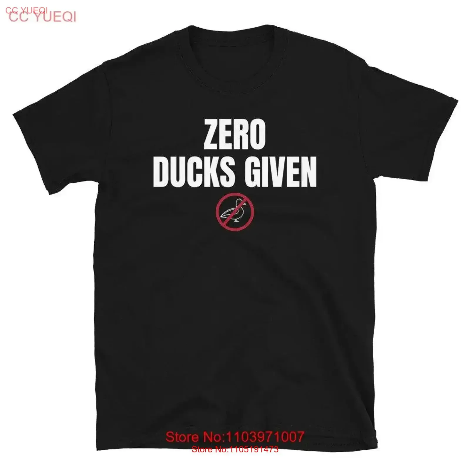 ZERO DUCKS GIVEN Sarcastic Attitude Generational Quote Humor T Shirt vintage Washed homme Soft Comfortable Versatile Unisex