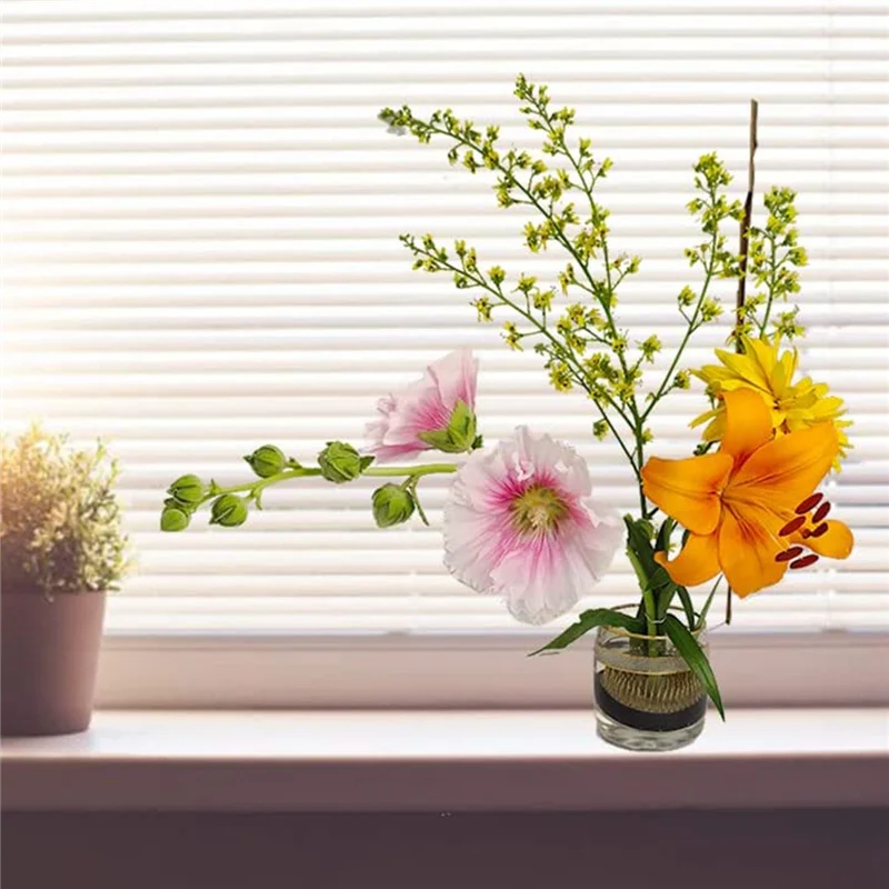 新しい 3 個の花カエルホルダー、2 インチラウンドフラワーアレンジメント Kenzan 日本のピンカエル花の固定と装飾用