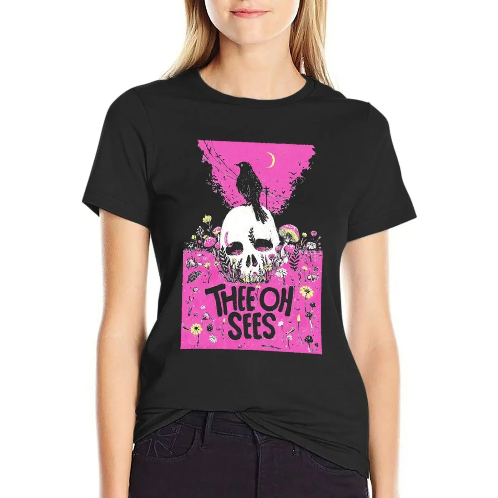 

Limited Edition Vintage Thee Oh Sees Band Music T-Shirt Aesthetic clothing anime cute tops Women t shirt