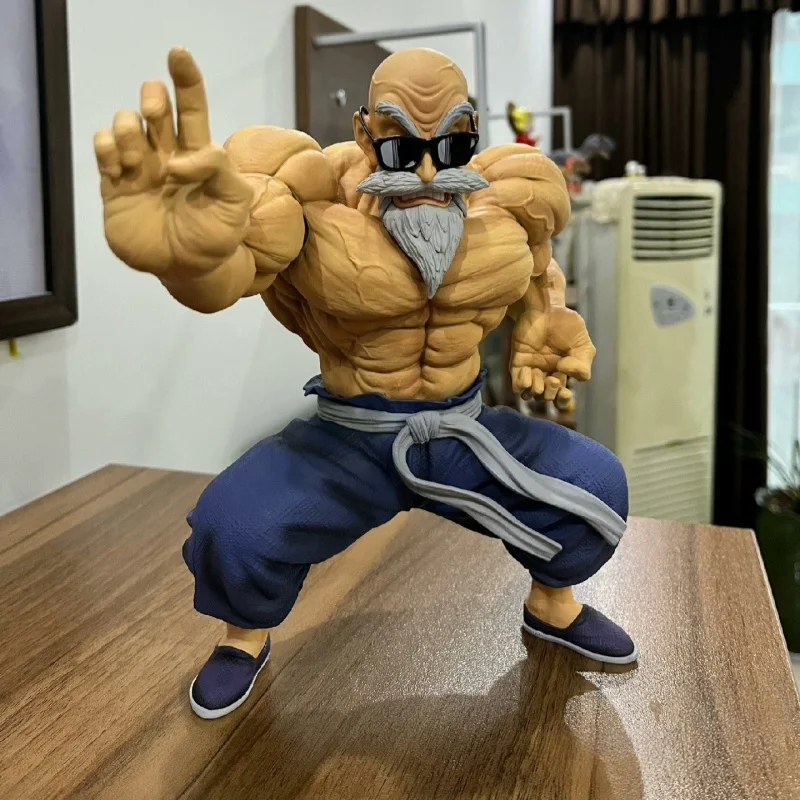 10CM Cool and Stylish Anime Dragon Ball GK Muscle Master Roshi Figure Model Toys PVC Goku Kame Sennin Action Figure Statue Doll