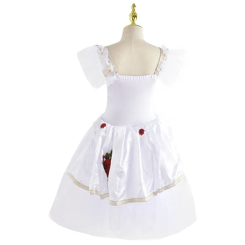 رومانسية الأطفال الباليه توتو فستان الفتاة تنورة رقص الذهب الترتر الباليه تنورة أداء الباليه الملابس فستان الأميرة الطويلة