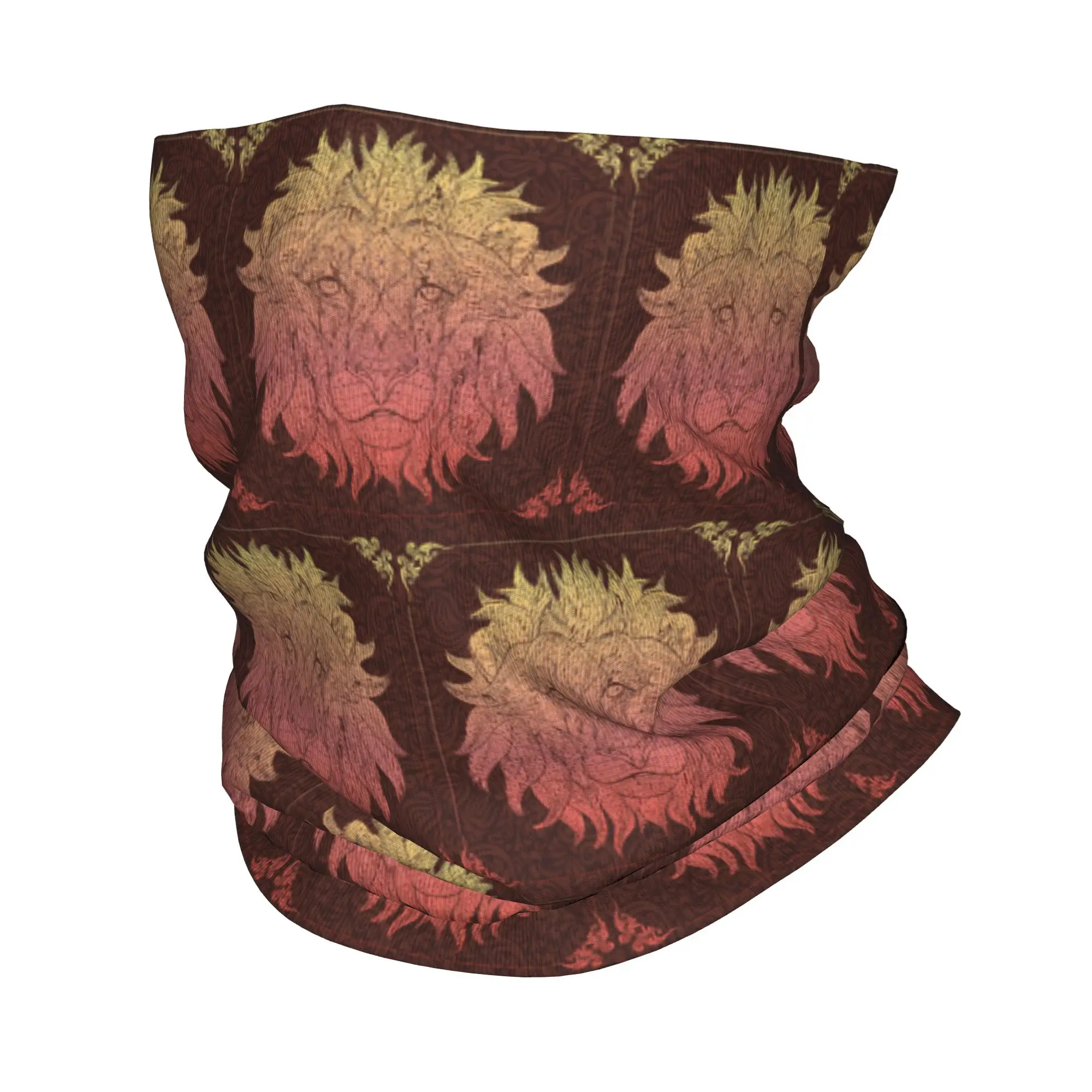 

Lion Design For Tattoo Designs Bandana Neck Gaiter Printed Magic Scarf Warm Face Mask Hiking Fishing For Men Women Adult