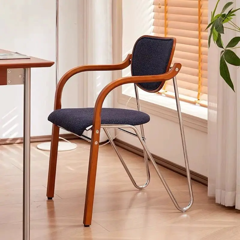 Medieval, light luxury, dining chair, home, backrest, French, solid wood, stool, designer, retro, simple, chair