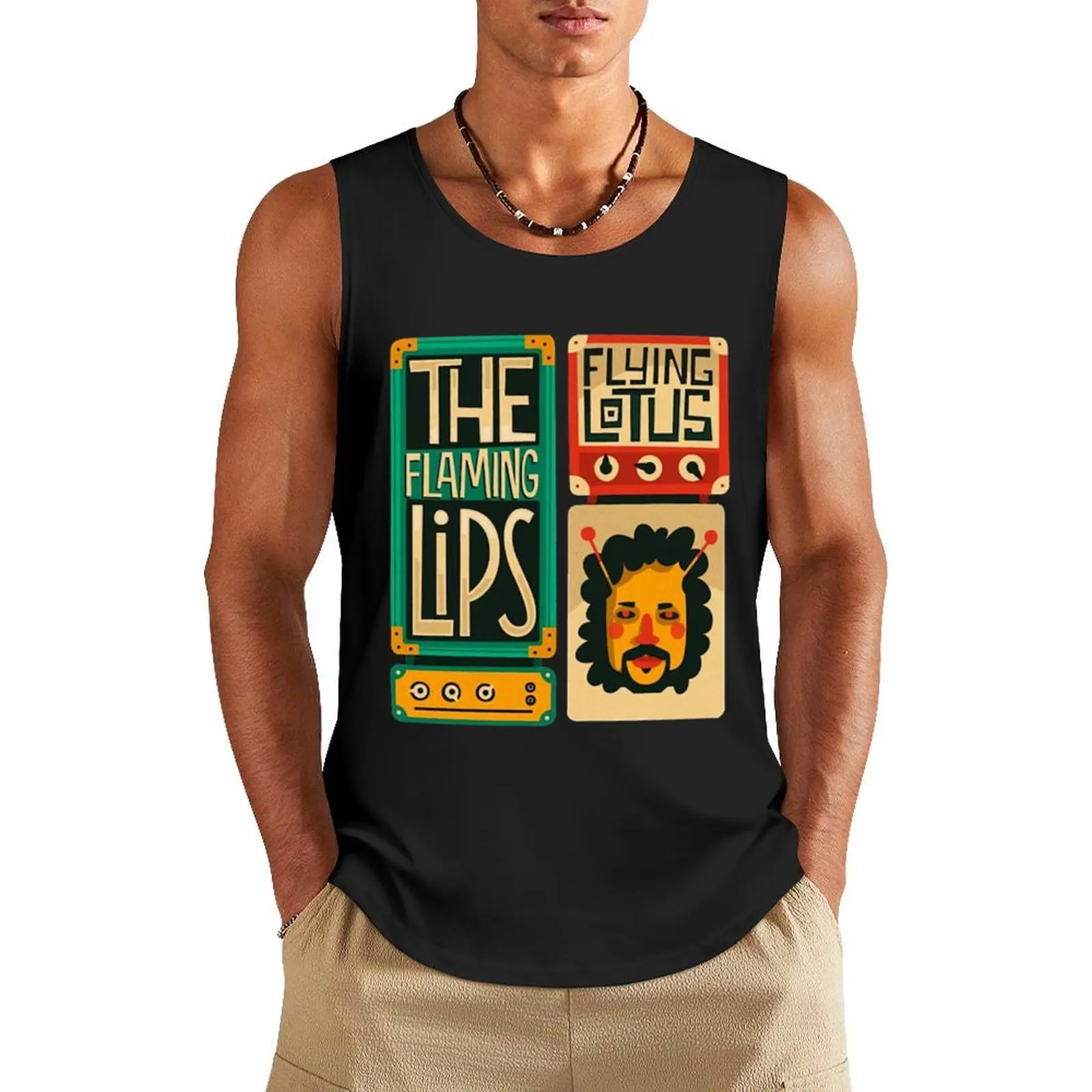 

art of lips Tank Top summer 2025 mens designer clothes sleeveless jackets