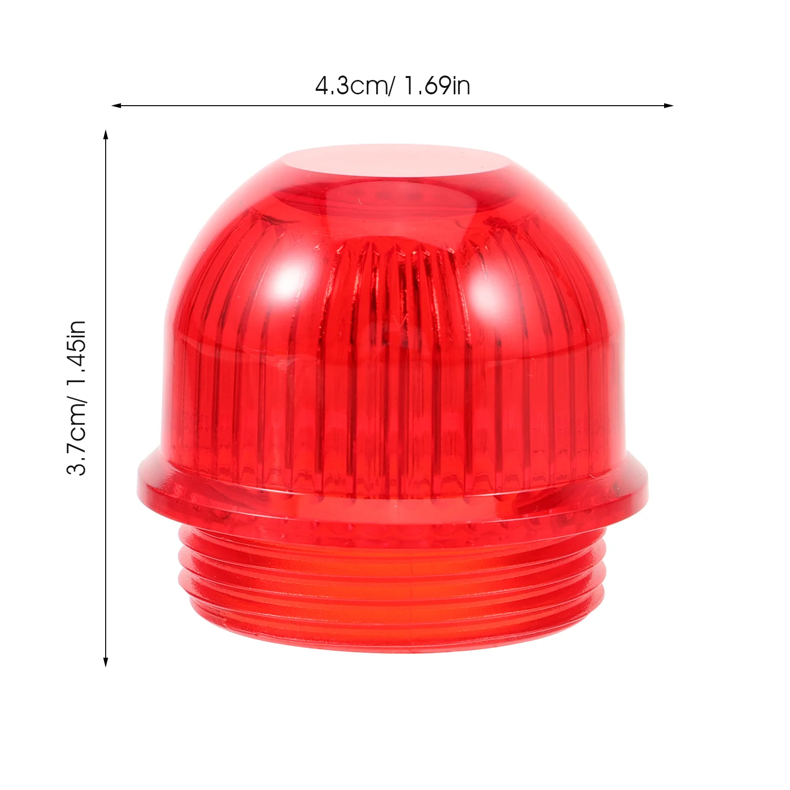シックな外観の警告灯カバー 耐久性のある PC 素材の信号ランプシェル 取り付けが簡単な警告灯アクセサリー
