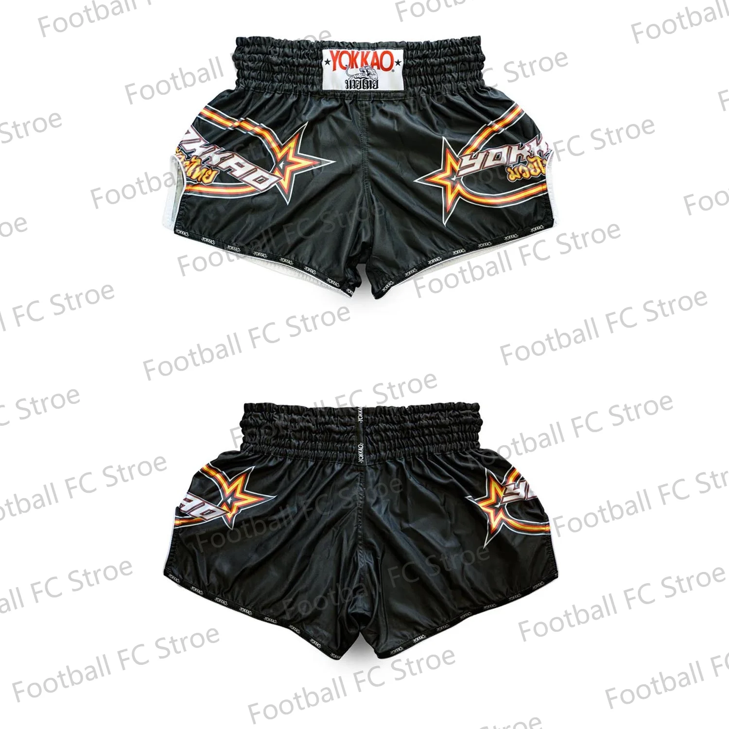 New Vintage VERTICAL CARBONFIT SHORTS Muay Thai Boxing Shorts Drawstring Taekwondo Training Martial Arts Kids/Adullt YOKKAOOO