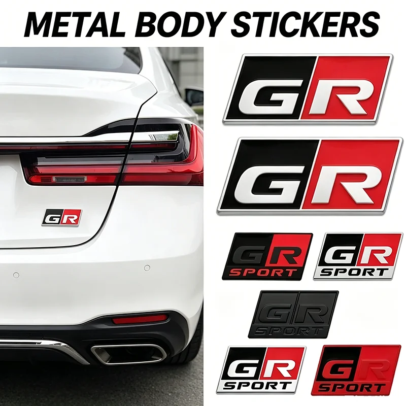 Emblema Adhesivo para la Parte Trasera del Coche, para Toyota GR Sport MN Badge Hiace Estima Hilux Rav4 Supra Camry Crown Avalon, Accesorios Exteriores