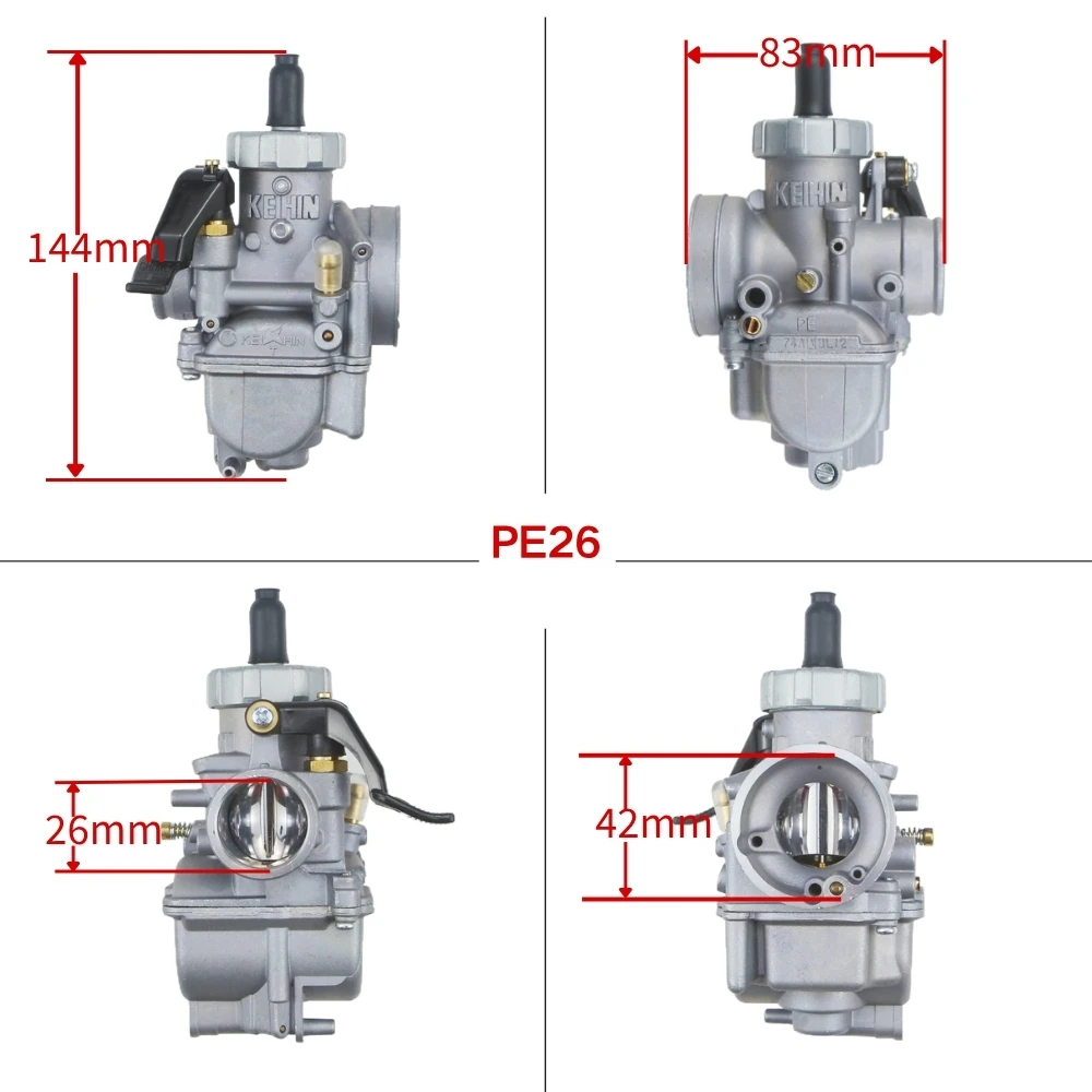 26MM For Honda NSR DASH 26MM Kawasaki KX80 KX100 KX125 LS125 Engine ATV Quad Pit Dirt Motorcycle Carburetor Carb