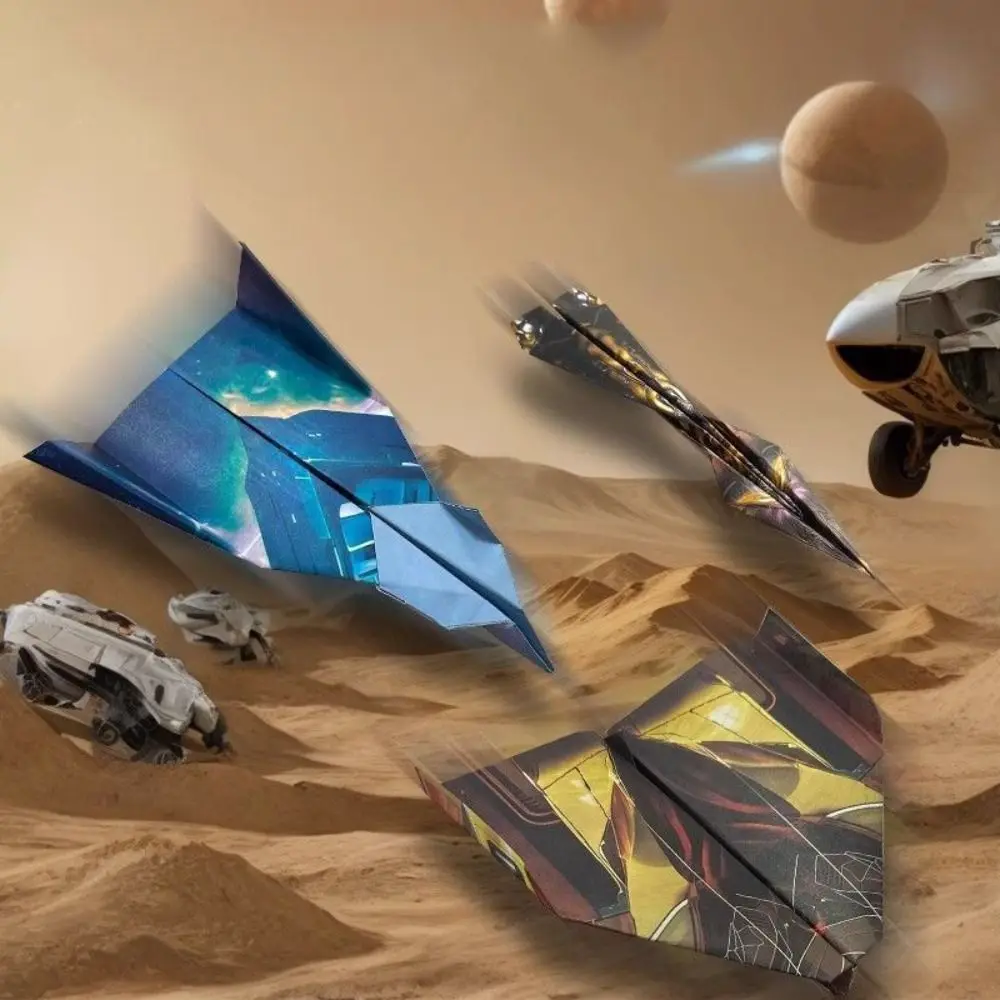 

Бумажный самолет ручной работы, оригами, художественное обучение, складной самолет, набор оригами, 3D Монтессори, универсальная бумажная игрушка-самолет