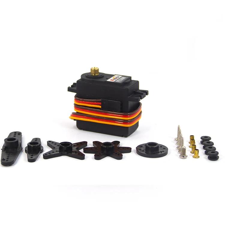 3PCS Shenzhen Feite Model Co Ltd 6V 9Kg.Cm Brush Motor 360 Degree Metal Gear Servo Motor MN D90/Kit For Arduino Startesd FT5309R