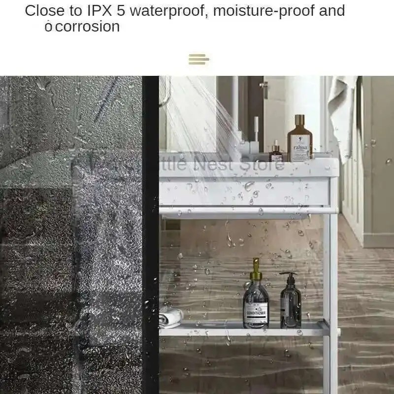 

Modern Ceramic Kitchen Sinks for Courtyard Floor-standing Single Basin with Bracket Sink Light Luxury Simple Sinks for Kitchen