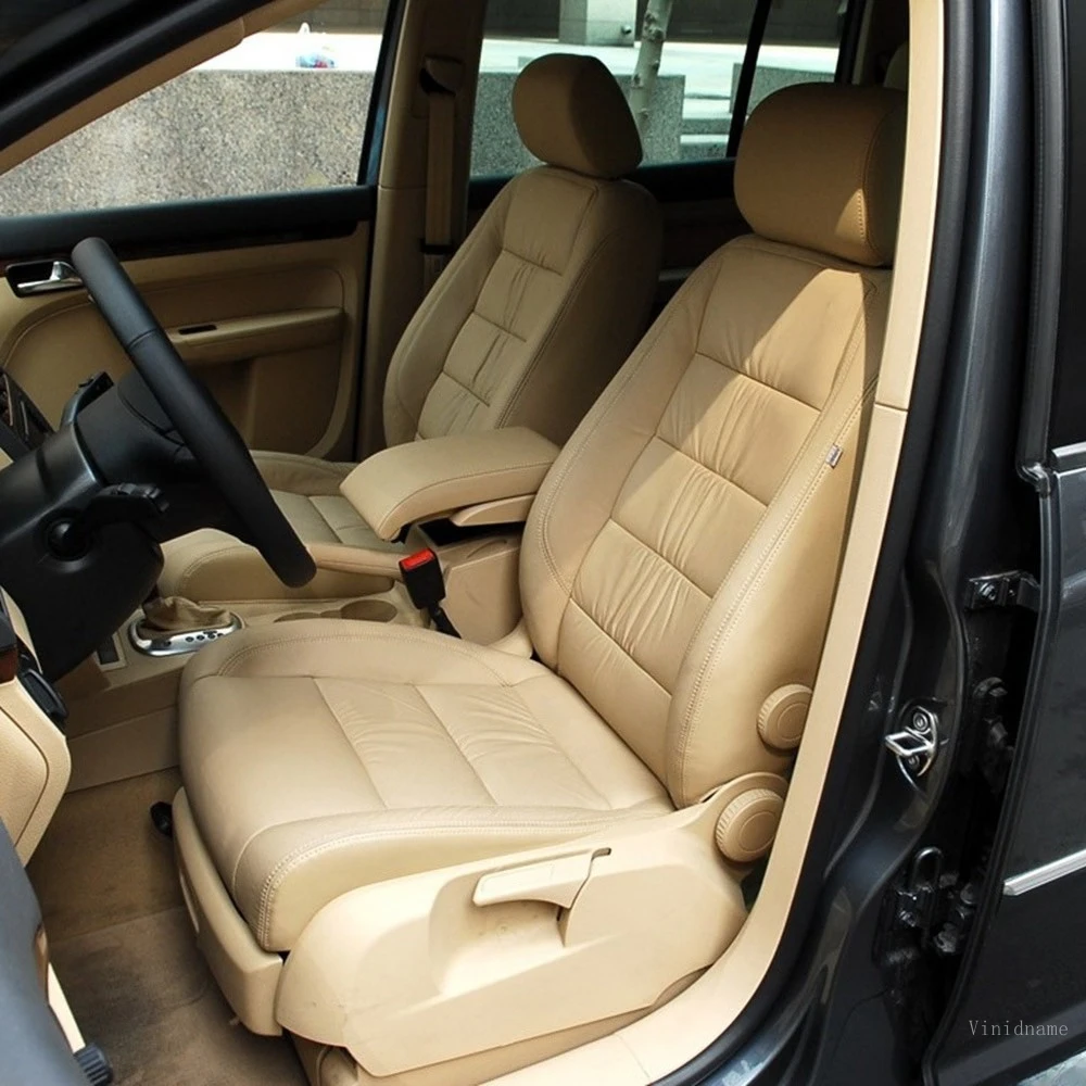 For Volkswagen Touran 2003 2004 2005 2006 2007 2008 2009 2010 PU Leather Custom Car Seat Covers Full Set Protector Accessories