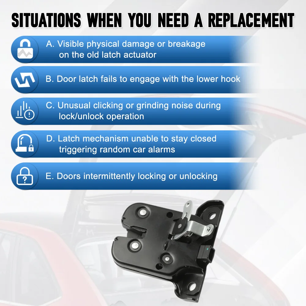 

Car Rear Trunk Tailgate Door Lock Actuator For Audi A3 A4 A6 Q5 Q7 8R0827505A 8R0-827-505,8P3827505, 8L0827505M