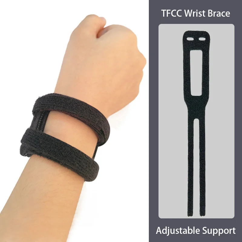 TFCC Bracciale da polso sportivo per sollevamento pesi a vista Fascia da polso a compressione elastica Yoga Basket Tendine Guaina Bracciale da polso fitness