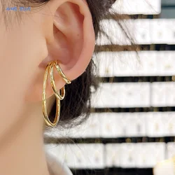 MHS.SUN Simple Multi Layer Ear Cuff Without Piercing Ear Clip Earrings Non-Piercing Fake Cartilage Ear for Women Jewelry Gifts