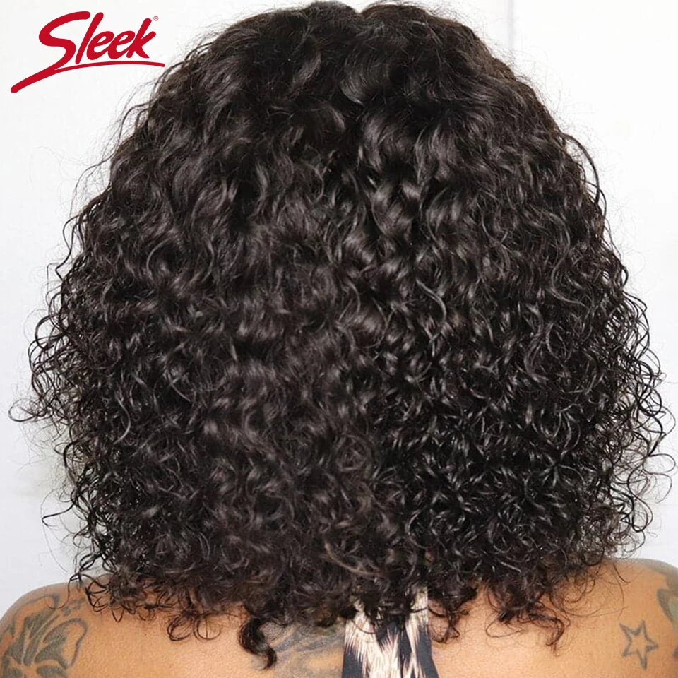 Jerry Curly Short Bob Human Hair Wigs With Bangs Wear To Go Glueless Wig Highlight Honey Water Wave Blonde Colored Wig For Women - Image 5