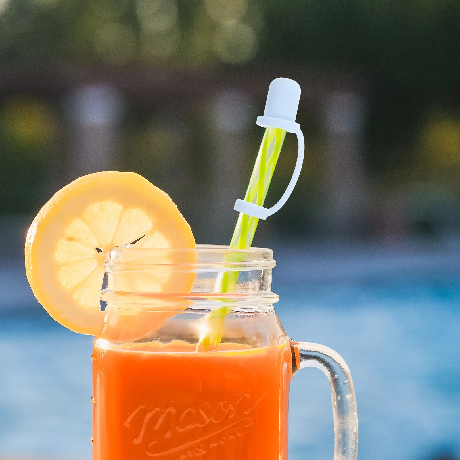 

10Pcs Reusable Drinking Straw Covers Stable Material Lightweight Practical Safe for Graduation Parties Straw Topper