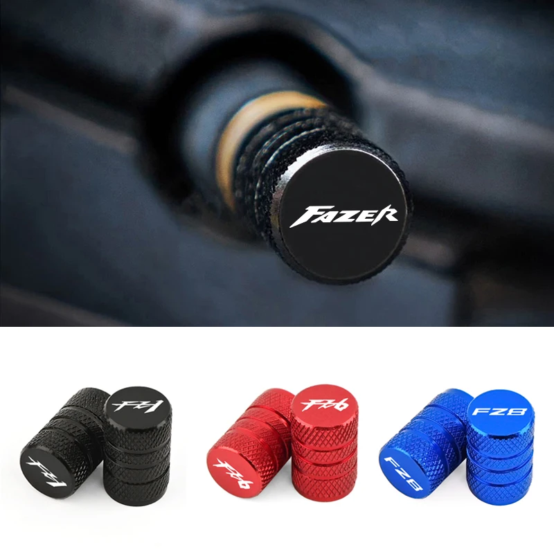 

2PCS Motorcycle Tire Valve Air Port Stem Cover Cap Plug CNC Accessories For Yamaha FAZER FZ6 FZ6R FZ1 FZ8 FAZER FZ750 FZR1000