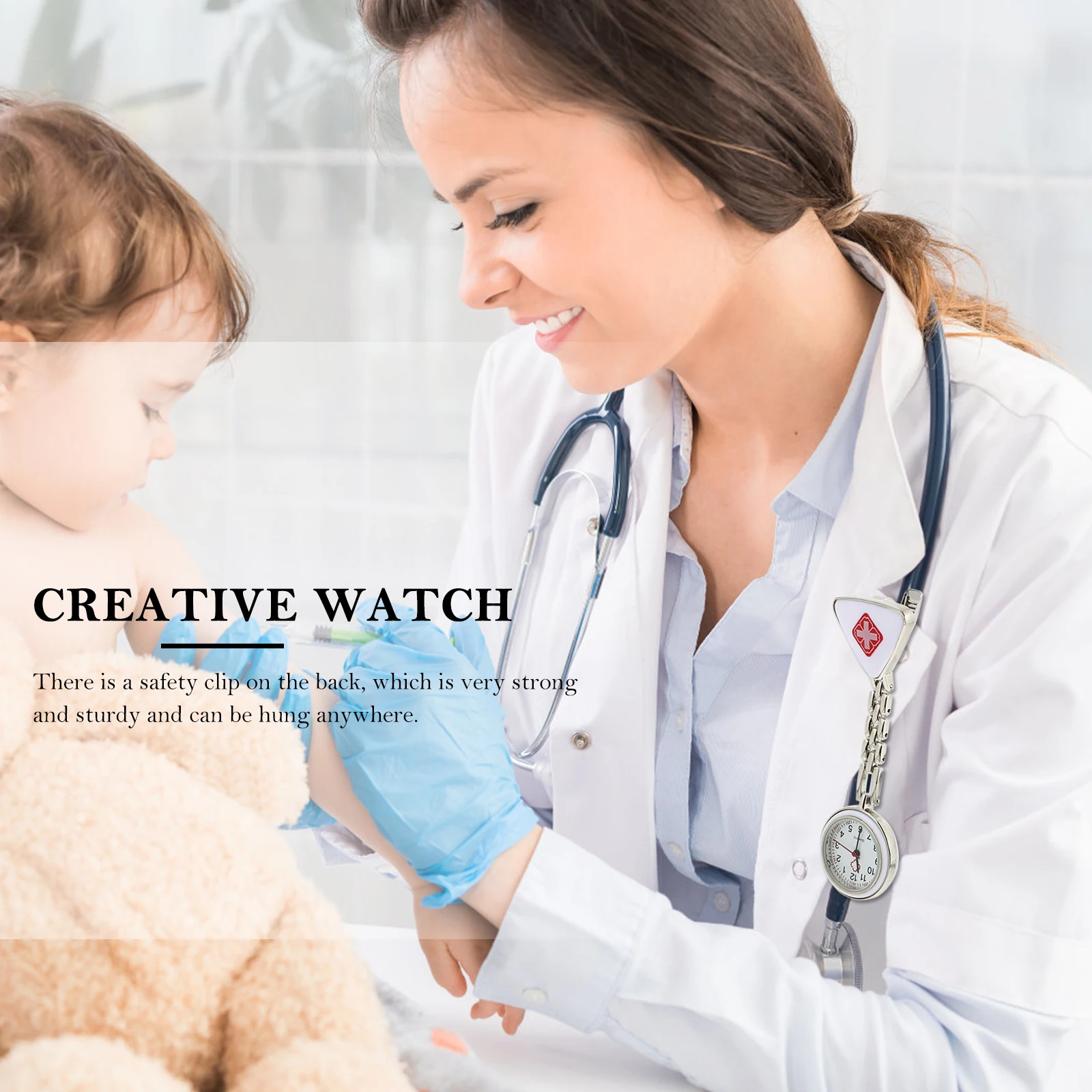 Кварцевые карманные часы, водонепроницаемые, портативные, с зажимом для доктора, для медсестер, модный, высококачественный механизм, легкий, простой, легко чистится