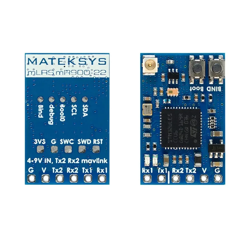 MATEK MR900-22 RX MLRS MAVLINK 900MHZ RECEIVER 900MHz LoRa / 22 dBm RF Power For long range RC Drone Parts