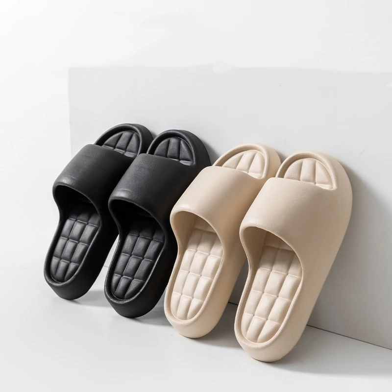 Summer Cool Lightweight Women's Slippers Casual Indoor Soft Sole Comfy Bathroom Beach Men's Fashion Home Non-slip Couples Shoes
