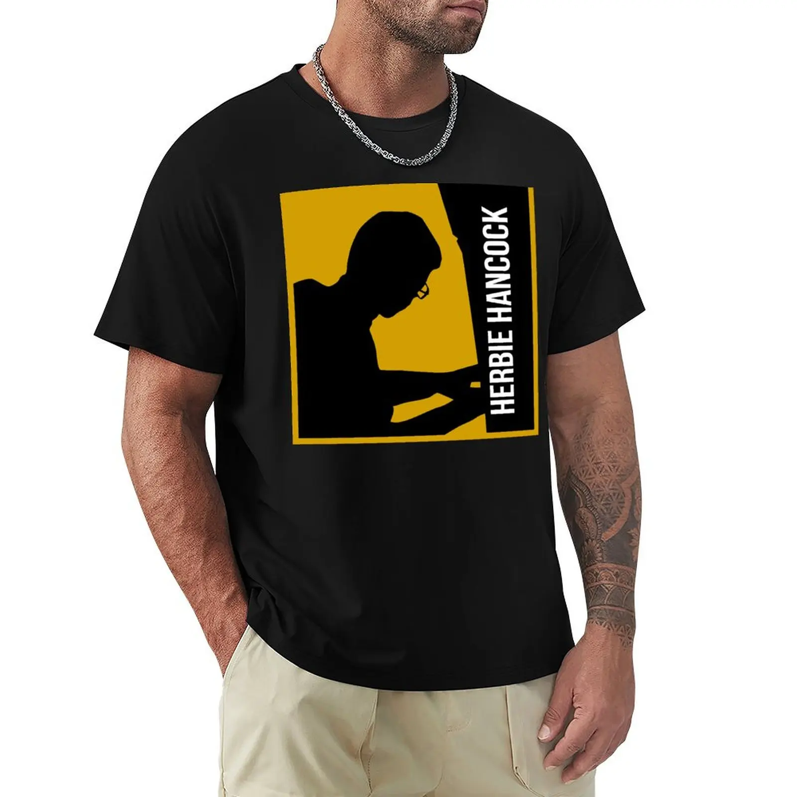 Herbie hancock T-Shirt Novelty Print Casual Tee Shirt