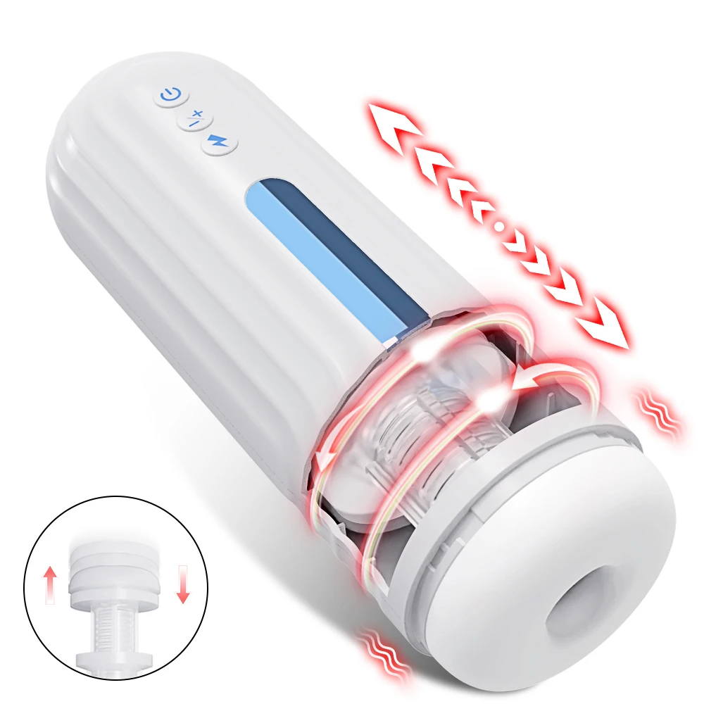 Automatic Male Masturbator Cup 7 Thrusting Vibration Modes Pocket Pussy Penis Blowjob Machine Sex Toy For Men Adult Supplies 18+