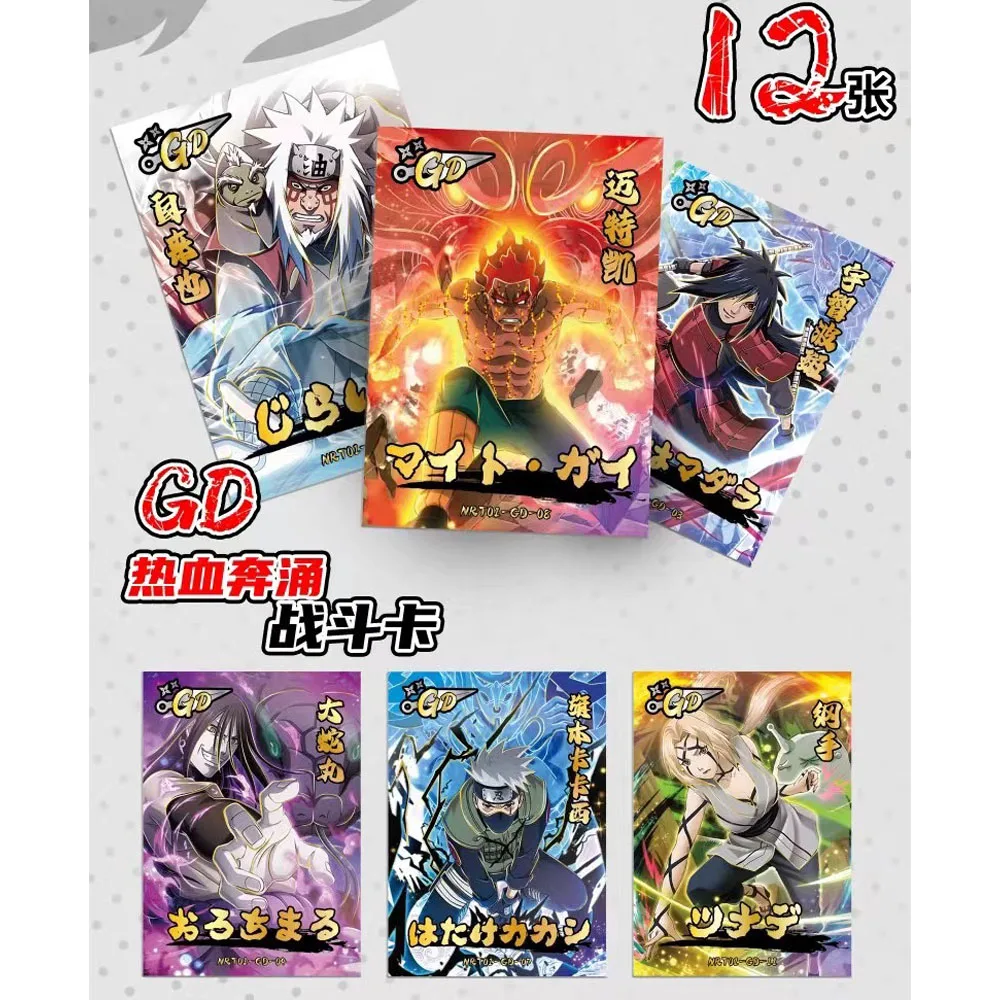 Wholesale Naruto Cards Anime Figures Hero Paper Game Complete Collection Series Collection Card Cards Booster Box Toy Gifts