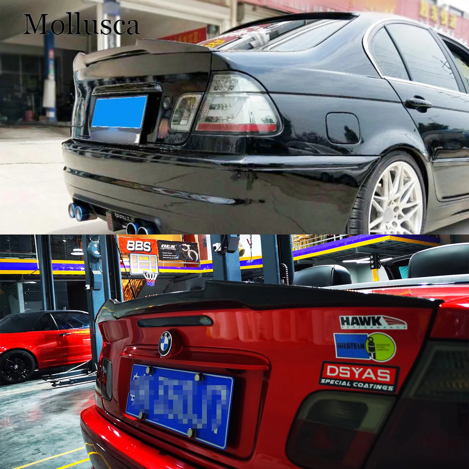 

For BMW E46 2Door Coupe/convertible 1997-2007 M4 Style Carbon fiber Rear Spoiler Trunk wing