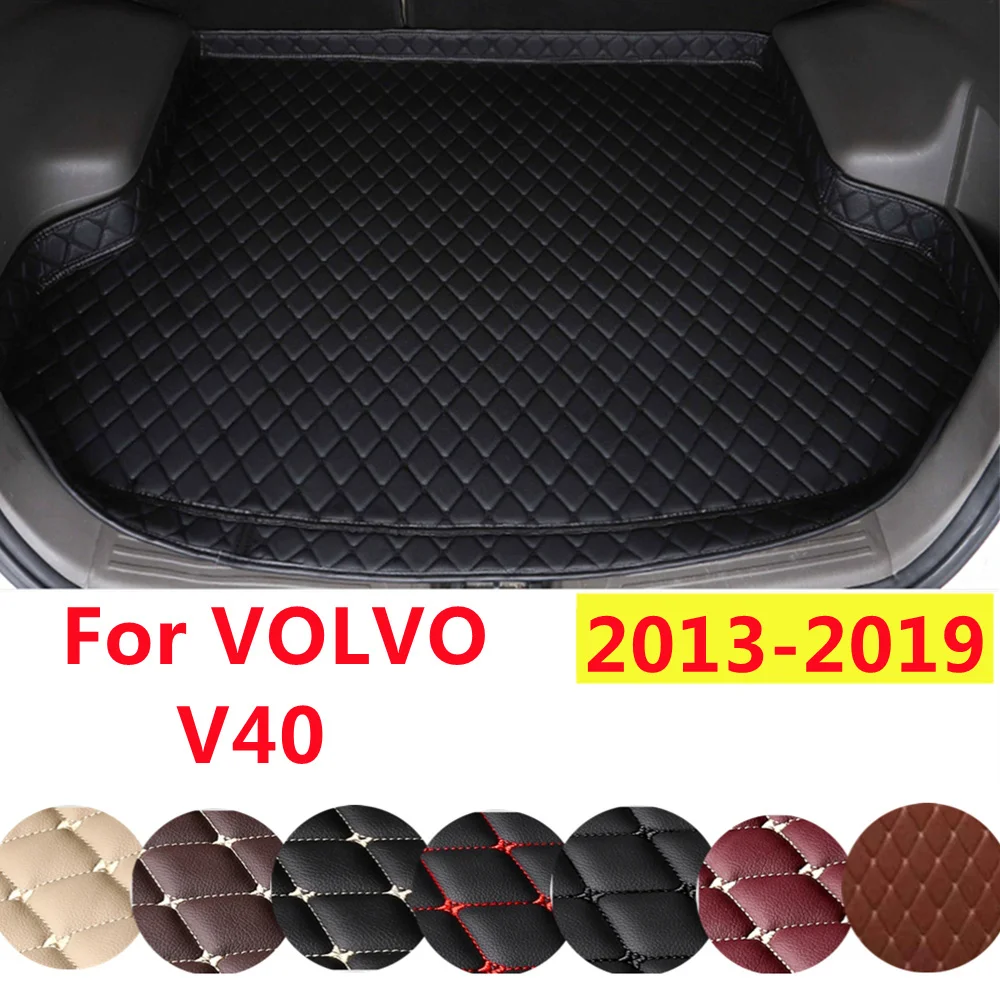 

YJ High Side XPE Leather AUTO Аксессуары Автомобильный коврик в багажник на заказ подходит для VOLVO V40 2019 2018-2013, задний багажник, чехол, ковер