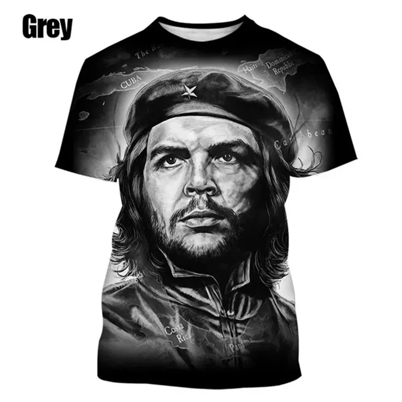 Fashion Che Guevara Graphic T Shirts 3D Printed Summer Casual Tee Tops For Men And Women Short Sleeve Oversized Men T Shirts