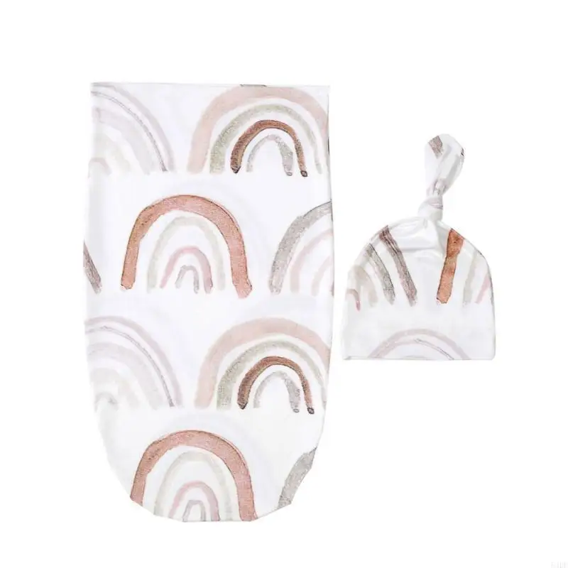 

54DF Newborn Baby Polyester Hat Set for Infant Boys Girls Photography Pr