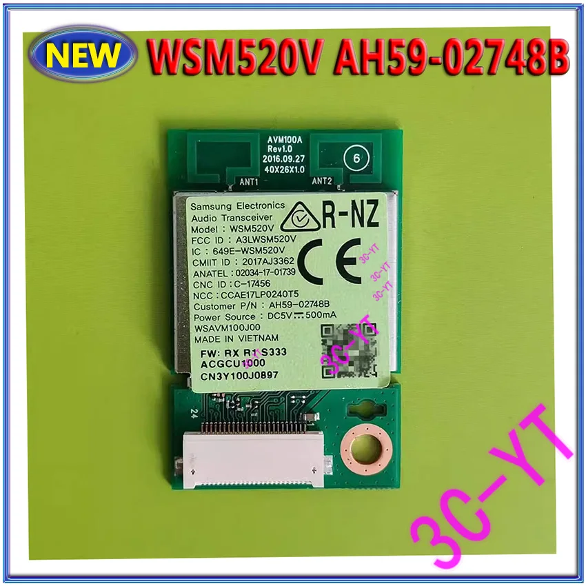 

1 шт., электронный аудио приемопередатчик для WSM520V AH59-02748B 649E-WSM520V 2017AJ3362 AVM100A, модульный Bluetooth