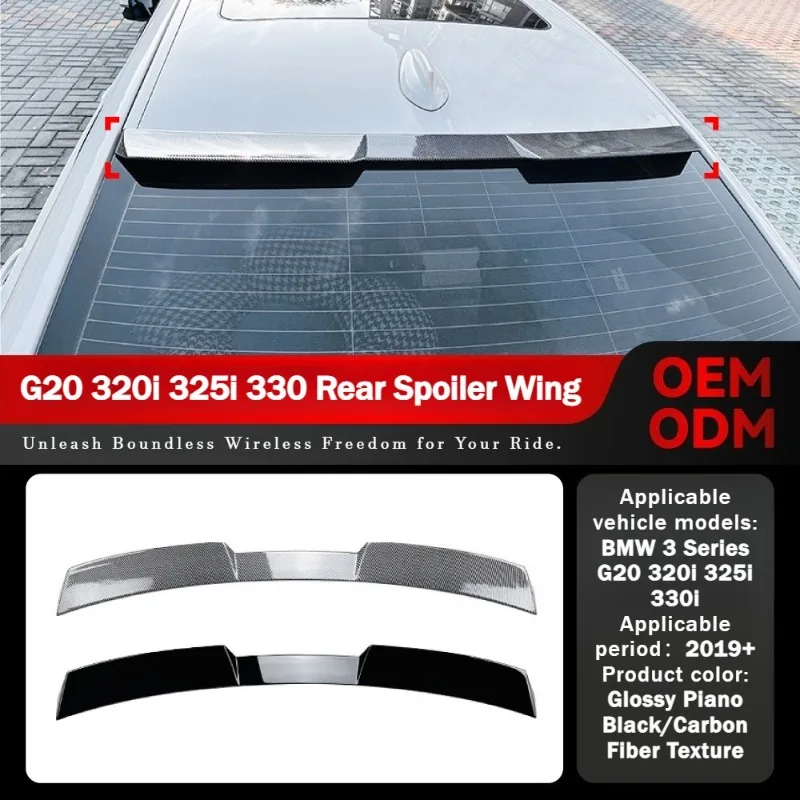

Для BMW 3 серии G20 320i 325i 330i 2019 + задний спойлер багажника, крыло, высокий вид, Стайлинг, внешняя модификация автомобиля, автоаксессуары