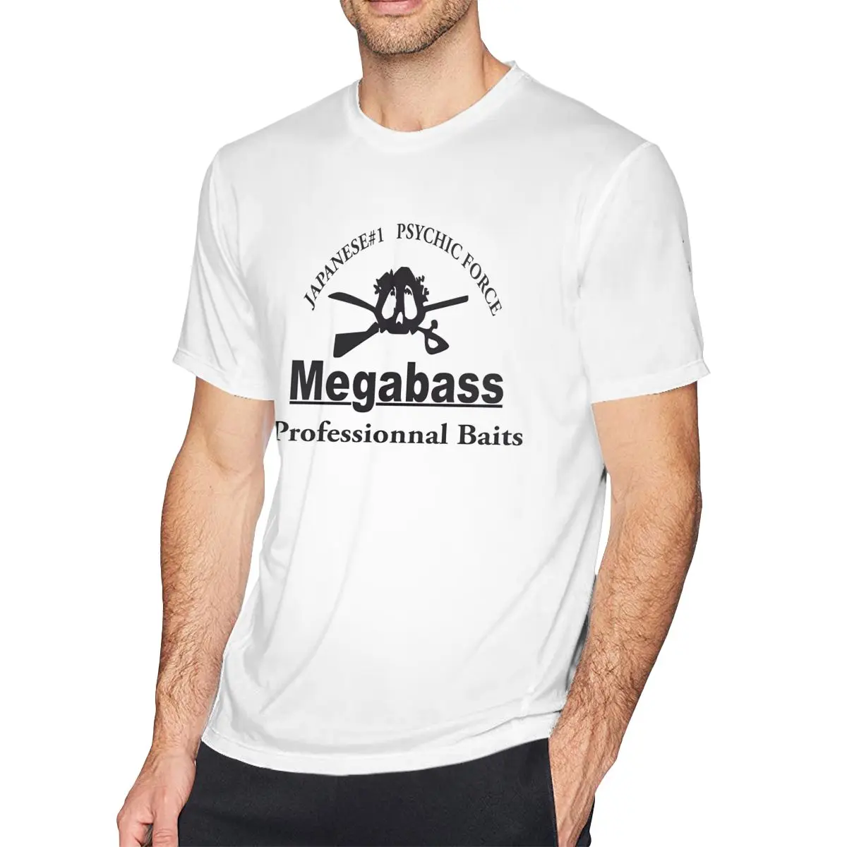 Megabass 2024 New Fashion Washed Heavy T-Shirt Men'S Summer High Streetwear Pure Cotton Short Sleeve