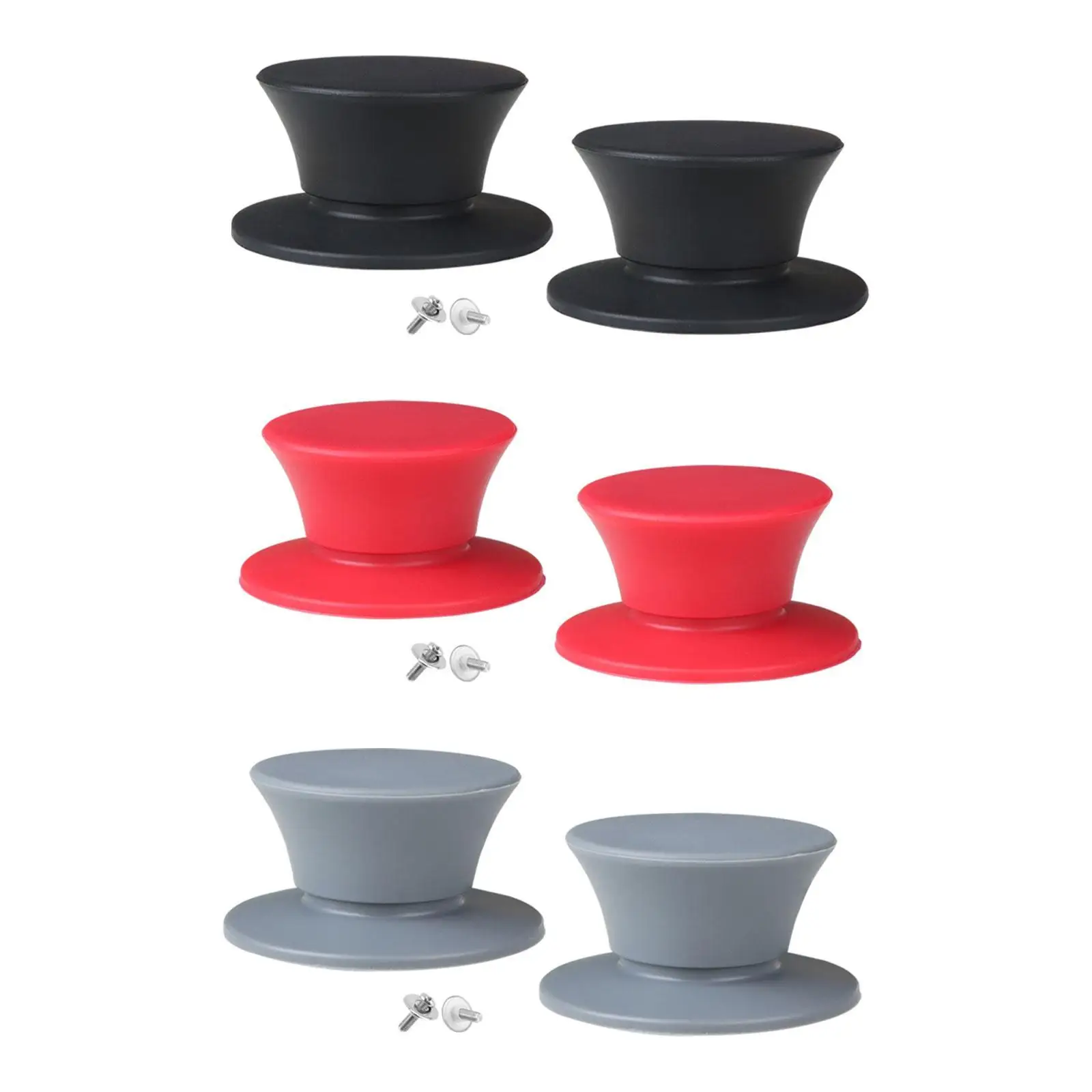 

2x Pot Lid Knobs Sturdy Pan Parts Anti Scald Cookware Cover Knobs Lightweight Heat Resistant Universal for Skillets Pot Lid