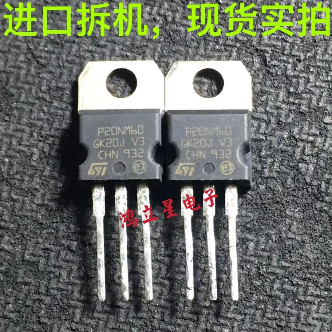 Free shipping   P20NM60 STP20NM60 ST TO-220 N MOS 20A 600V   10PCS