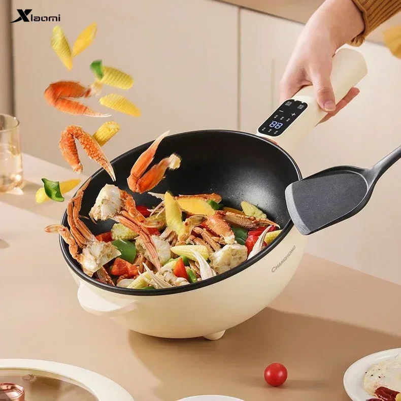 

household stir-frying Electric wok integrated multi-function electric cooking pot high-power frying steaming electric hot pot