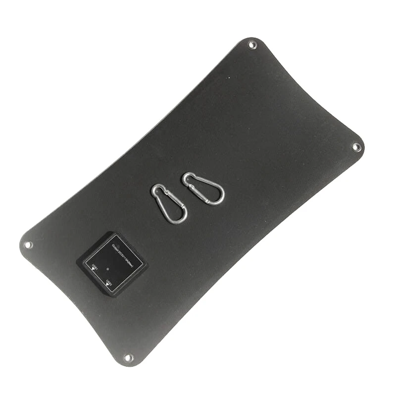 لوحة طاقة شمسية 10 وات 5 فولت مع منفذ USB مزدوج + نظام شحن بطارية حلقة تسلق ETFE شاحن شمسي قابل للطي