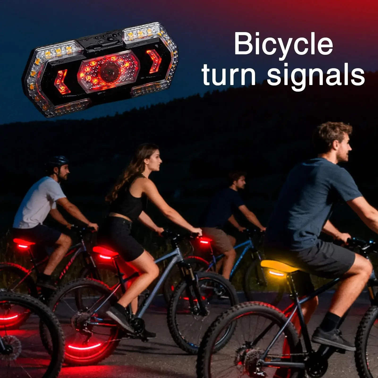 

Back Light For Bike Remote Control Cycling Accessories 5 Modes LED Bike Brake Light Back Flashlight For Road Mountain Electric