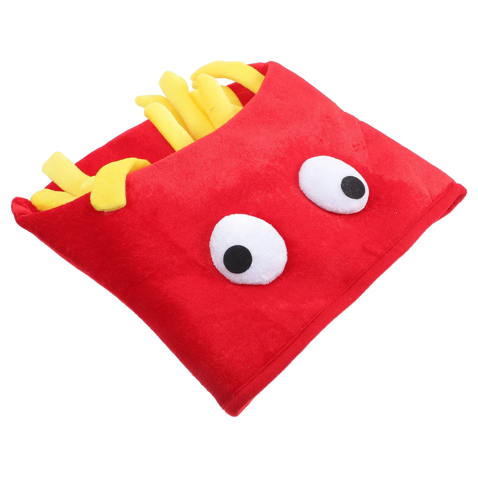 

French Fries Hat Cartoon Design Comfortable Cloth Halloween Performance Party Cosplay Festival Headwear French Fries Shape Hat