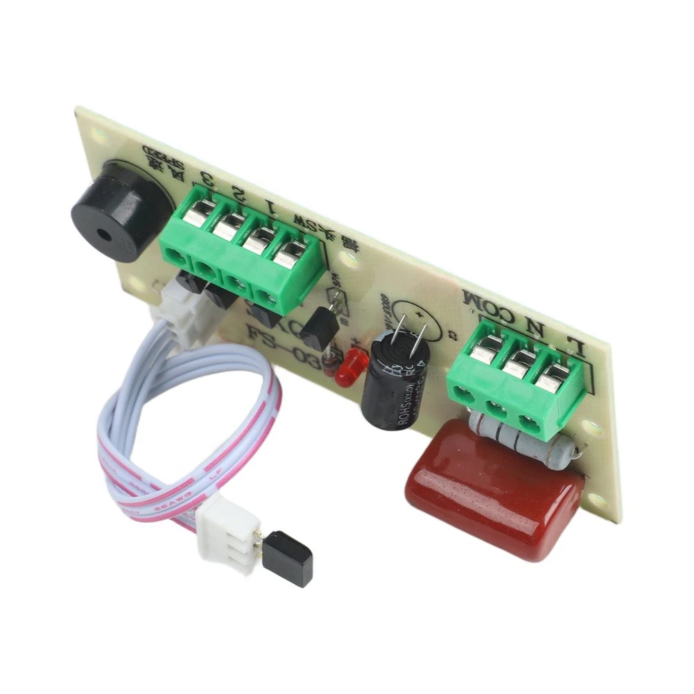 Fan Remote Control Replacement Circuit Board with Adjustable Timer High Medium Low Speeds and Swing Capability