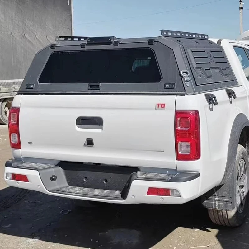 High Quality Auto Parts T9 Pickup Dedicated Waterproof Manganese Steel Hard Canopy With Built-in Storage Box
